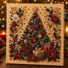 Nuevo Producto Transfronterizo 5D DIY Navidad Invierno Arte Hecho a Mano Creativo Lindo Pintura de Diamantes Perla Decoración de Escritorio Pared