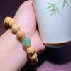 Pulsera Vajra Sin Dientes Estilo Hoja de Bambú Rosario Decorativo DIY Juguete Fabricante Mayorista Especificaciones 10mm Joyería para Hombres y Mujeres