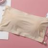 Ropa interior ligera y cómoda para mujer, con hebilla trasera de una palabra, de seda helada, que combina con todo, anti-correr y que envuelve el pecho.