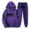 Sudadera con Estampado de Patrón de Prisión Demoníaca Clint419 Europeo y Americano Conjunto de Forro Polar para Hombre Venta al por Mayor Suelto Estilo Nuevo