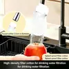 Algodón filtrante para grifo, filtro anti-salpicaduras para grifo de cocina, elemento filtrante de sedimentos, filtro de impurezas para agua del grifo, accesorio simple de algodón purificador de agua