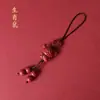 Cadeia para Celular do zodíaco de Doze Animais com Areia Dourada Roxa e Cinábrio, Ano Animal, Baixo Teor, Pingente do Zodíaco Dupla Face, Pingente Fofo do Zodíaco