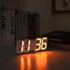 Reloj Multifuncional en Forma de 8 Reloj Despertador Digital LED Pequeño Reloj Despertador Reloj Digital de Temperatura Reloj Digital de Pared Moderno y Simple