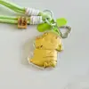 Colgante de Gato Doraemon de Oro Puro 999, Cadena para Teléfono de Doraemon, Shin-Chan el Chico del Crayón, Llavero de Oso de Fresa, Regalo Llavero