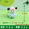 Zapatos con agujeros de pegamento en crema para niños, estuche para teléfono móvil, horquilla, tocado, accesorios de resina, lote de dibujos animados Cha Cha
