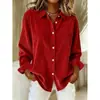 2026 Comércio Exterior Transfronteiriço Europeu e Americano Roupas Femininas Primavera e Outono Novo Site Independente da Amazon Camisa Casual Feminina de Veludo