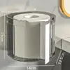 Caja de rollo de pañuelos, portapañuelos faciales, caja de almacenamiento de pared, diseño creativo para uso doméstico, sala de estar, estilo de lujo ligero, dispensador de pañuelos multifuncional