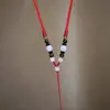 Corda de Pingente de Alta Qualidade, Pingente de Jade, Ornamento de Jade, Corrente de Pescoço, Corda de Pingente Tecida à Mão de Jadeíta para Homens e Mulheres