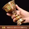 Suporte de Lâmpada Pintado com Esmalte Fo Yuan Hui Tigela de Abastecimento de Água do Tibete Copo Protetor Ornamentos de Abastecimento de Água para Casa Interior