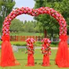 Arco de flores de seda para boda soporte para flores arreglo de boda puerta de flores inauguración de tienda arco de flores para celebración corona de actividad de celebración puerta de la felicidad