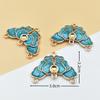 Una variedad de accesorios de aleación tipo cloisonné imitación colgante azul quemado accesorios de aleación con borla horquilla antigua para manualidades corona para el cabello