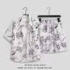 Camisa de Manga Corta Amazon Ropa de Playa para Hombre Vacaciones Verano Pantalones Cortos Sueltos Finos Manga de Cinco Puntas Conjunto Casual