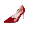 Zapatos de tacón alto para mujer con punta puntiaguda, novedad de 2023, para primavera y otoño, de una sola capa y boca baja, zapatos de tacón de aguja para mujer.