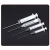 Dispensador de Jeringa de Acero Inoxidable de 200 mm con Punta de Aguja Extendida, Metal Industrial, Aguja Ultralarga de 10 cm