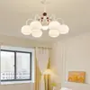 Araña de Sala de Estar Estilo Francés, Color Crema Moderno Minimalista Modelo Nuevo 2026, Lámpara de Dormitorio Vintage Nórdico, Iluminación Elegante para Comedor