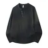 Nueva Camiseta Cálida para Hombre Otoño/Invierno 2026, Moda Estilo Old Money, Camiseta Casual Holgada de Manga Larga