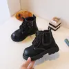 Nuevas Botas Martin Estilo Británico 2026 para Niños, Botines de Suela Suave para Niñas, Botines Bajos de Cuero Suave para Otoño