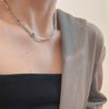 Moda indústria pesada personalizada tendência cor adorável colar feminino estilo Ins elegante versátil corrente de clavícula de alta qualidade