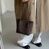 Bolso Tote Tejido Simple de Moda Otoño 2026 para Mujer, Ligero Vintage para Vacaciones y Viajes Diarios, Bolso de Hombro y Axila