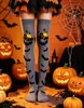 Calcetines de Tela de Araña de Halloween Hasta la Rodilla Mascarada cosplay Medias de Seda Calcetín de Calavera Calavera Calcetines Estampados