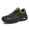 Zapatos de hombre para primavera y otoño al por mayor transfronterizos, antideslizantes, de suela gruesa, para senderismo, estilo utilitario, con cordones, para exteriores, deportivos casuales para hombre