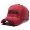 Gorra de Béisbol de Mezclilla Bordada Estilo Retro Veraniego con Efecto Desgastado Sombrero de Protección Solar Gorra con Visera Casual para Hombres Sombrero de Sol para Mujeres
