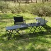 Nueva Mesa Táctica para Acampar al Aire Libre Igt Mesa de Barbacoa de Acero al Carbono para Exteriores Mesa de Picnic Portátil Simple