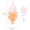 Colgante Atrapasueños Decoración de Carrillón de Viento para Mesita de Noche de Dormitorio Estilo Ins Colgante de Plumas Hecho a Mano Recuerdo de Viaje Venta al por Mayor