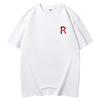 Procesamiento Camisa Publicitaria Personalizada para Hombre 200g Algodón Peinado Manga Corta Cuello Redondo Hombro Caído Media Manga Holgada Talla Grande