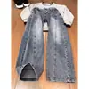 Jeans Vintage de Corte Curvo para Hombre, Pantalones Rectos Sueltos Estilo Americano para Primavera y Otoño, Pantalones Casuales de Pierna Ancha Frescos y Modernos