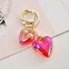 Chaveiro Criativo Duplo Amor em Acrílico Pingente Decorativo para Bolsa Chaveiro de Carro para Casal Pingente Decorativo Joia Pequena