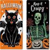 La Toalla de Cocina Más Popular de Halloween de Amazon con Diseño de Telaraña y Castillo de Bruja