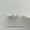 Brincos de Borboleta Pérola Flor Rosa Cravejados de Diamantes, Estilo Novo, Elegantes, Delicados e Doces Brincos, Luxo Leve, Brincos Requintados e Versáteis