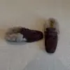 Primer Encuentro Temporada Retro Puntera Cuadrada Tacón Grueso Pantuflas de Piel Sintética Otoño/Invierno Nuevos Mocasines de Punta Cerrada para Mujer
