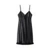 Estilo Europeu e Americano Transfronteiriço AliExpress Comércio Exterior Feminino ZR em estoque novo Vestido de alça com decote em V
