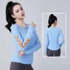 Outono 2026 Cor Color Block Dança Quadrada Esportes Fitness Leve Malha Externa Redutor de Idade Emagrecedor Secagem Rápida Absorção de Umidade Manga Longa