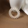 Diadema con anillo para el cabello con línea telefónica transparente de sirena estilo coreano, banda de goma esmerilada de color láser, anillo para teléfono