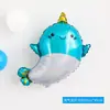 Nuevos Globos de Animales de Dibujos Animados con Temática Oceánica Ins Decoración de Cumpleaños de Bebé Decoración de Escena Delfines, Ballenas, Focas