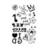 Nuevas pegatinas de tatuajes de purpurina creativas de bricolaje transfronterizas de Amazon para niños y adultos, Y2K Navidad Halloween