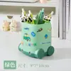 Lindo portalápices de coche + Cubo de almacenamiento de papelería de escritorio para estudiantes de aspecto creativo y de alta calidad + Almacenamiento multifuncional de gran capacidad