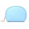 Bolsa de Almacenamiento Semicircular Estilo Ins para Niñas, Bolsa de Cojín Impermeable de Color Sólido, Bolso de Mano, Bolsa Portátil para Maquillaje de Labiales