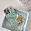 Adecuado para Funda de Teléfono Apple 15promax Dibujo Animado Cara Sonriente Rica iPhone14 Creativa 13 Diamante Flash 12 Portátil 16