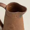 Jarrón Antiguo de Arcilla Rocosa, Florero Cerámico Retro, Arreglo de Flores Secas para Sala de Estar en Casa, Decoración de Escritorio para Plantas Verdes Hidropónicas, Jarrón Pequeño