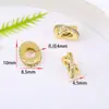 Rueda Separadora de Oro de 18 Quilates Chapado con Zirconias Micro-pavimentadas que Conserva el Color Separador de Rueda Accesorios para Pulsera DIY Anillo de Diamantes con Cuentas