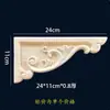 Talla de Madera Dongyang Madera Maciza Flores Talladas Decoración Estilo Chino Esquina Hueca Flores Flor de Madera Hueca Piezas de Flor de Madera Tablero de Madera Ángulo Recto