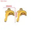 Colgante de Acero Inoxidable Chapado Eléctricamente en Oro de 18K Corazón Casa de Bolsillo Elemento Marino Material para Pulsera Collar Pendientes DIY