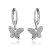 Lote mixto de varios estilos aretes de oro para mujer con colgante geométrico de circón microincrustado joyería de oreja de nicho de alta gama