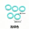 Llavero de anillo de plástico de colores Accesorios para abalorios DIY Colgante de anillo de resorte Gancho de campana Materiales para cadena de teléfono móvil
