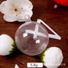 Bola plástica transparente oca de 3-12cm, bola de Natal criativa de casamento, bola de acrílico, decoração de feriado