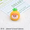 Figura de Desenho Animado de Menina Fruta Tridimensional Luminosa Acessórios de Cola de Creme Decorações de Enfeites DIY Acessórios de Resina